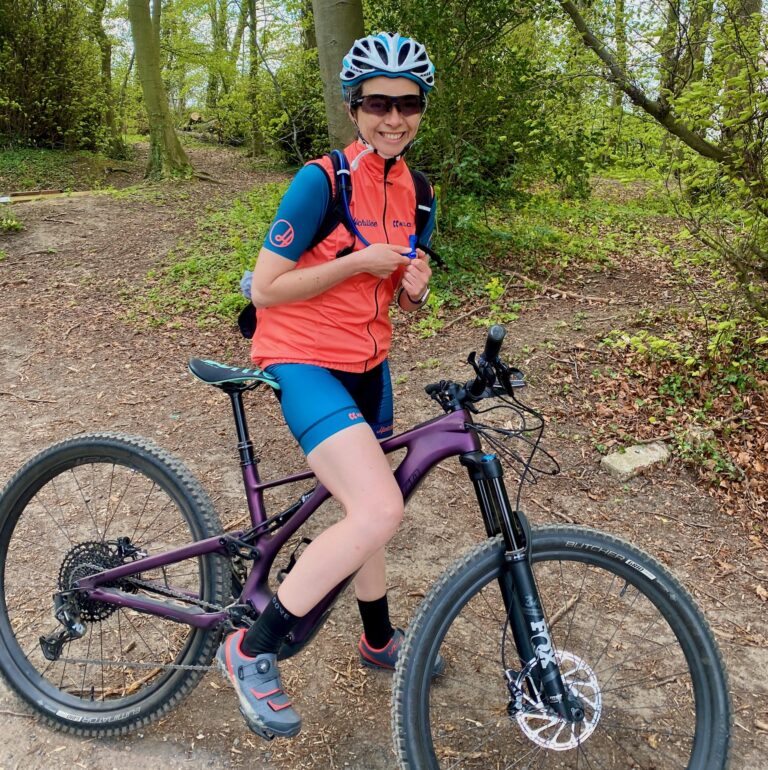 Woman Riding E-Bike