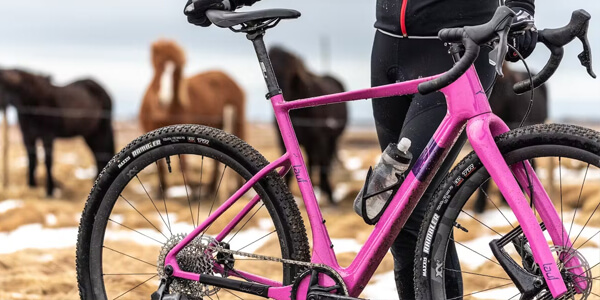 Lauf Seigla Gravel Bike in Pink